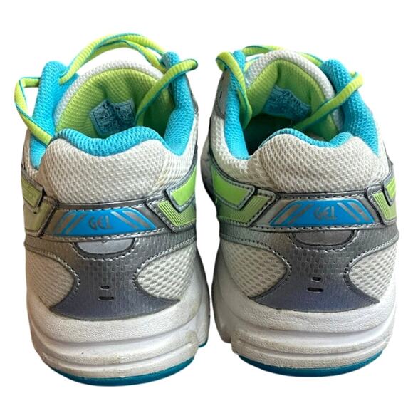 Asics Gel Contend 2 Running Shoes Women's 9.5 White Blue Gray T474N Sneakers - Picture 7 of 9